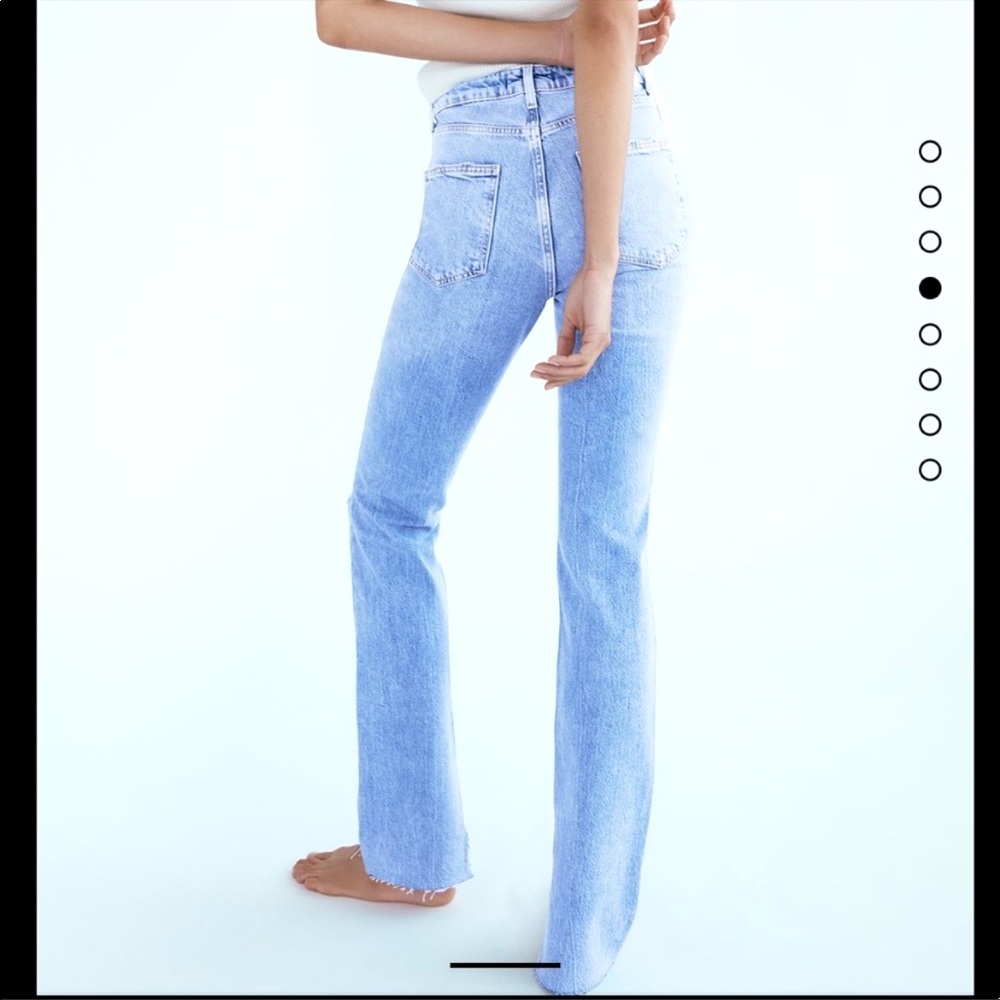 Flared Ripped Slim Fit Denim Jeans